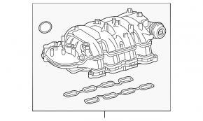 Коллектор впускной Toyota Sequoia Tundra 08-08 4.6 5.7