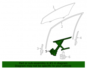 Стеклоподъемник механизм передний правый Toyota Camry v70 18-24