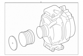 Generator Mercedes GLC 300 16-19 RWD
