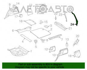 Датчик положения двери багажника правый Mercedes W164 ML