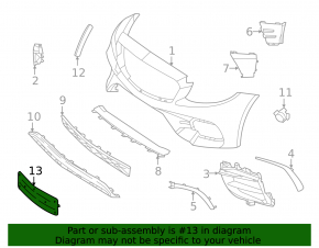 Platformă pentru bara de protecție față numărul Mercedes W213 E 21-23