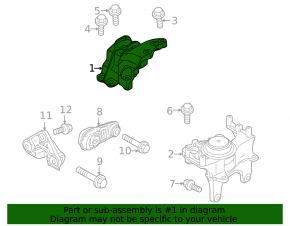 Подушка двигателя правая Mitsubishi Outlander 22-26 2.5