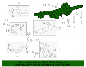Подрамник задний Chevrolet Malibu 13-16