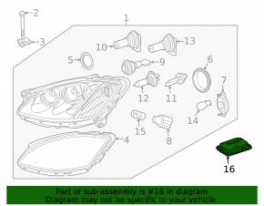 Блок розжига левый Mercedes W221 07-13