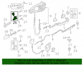 Петля двери верхняя задняя левая Audi A6 C8 19-24
