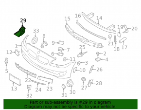 Передняя камера KAFAS BMW 5 F10 11-16