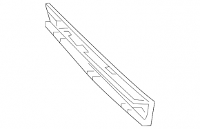Decorație spoiler ușă portbagaj dreapta Toyota Prius 50 Prime 17-22