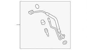 Трубка кондиционера компрессор-печка третья Audi A4 B9 17-25 2.0T короткая r1234yf