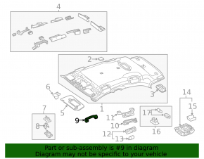 Ручка потолка правая Mercedes CLA 14-19 царапины