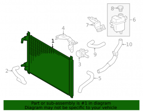 Radiator intercooler Lexus IS200t IS300 16-25