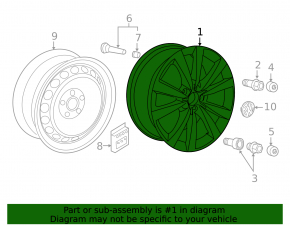 Диск колесный R19 VW Beetle 12-16