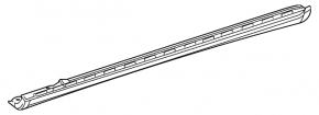 Порог левый Mercedes W213 E 300/350 17-23 без молдингов, AMG pkg