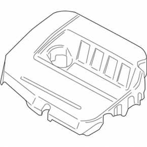 Накладка двигателя Ford Escape MK3 17-19 1.5T поролон затерта