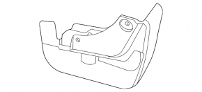 Комплект брызговиков 4шт Subaru Forester 08-13