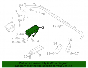 Подушка безопасности airbag пассажирская в торпеде Ford Escape MK4 20-26