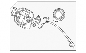 Корпус лючка бензобака Mazda CX-50 23-26 с замком