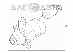 Стартер VW Jetta 19-26 1.4T, 1.5T