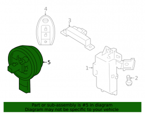 Warning Buzzer Nissan Kicks 18-25