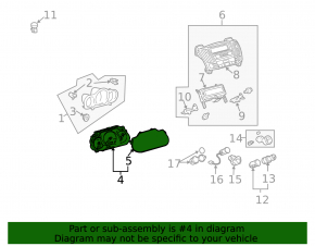 Щиток приборов Lexus RX400h 06-07 США, 119к