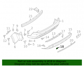 Capac cârlig de remorcare bara spate Nissan Rogue 21-22 (gri fabricat în SUA)