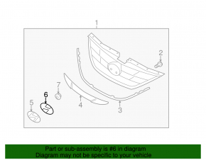 Подиум эмблемы передний Hyundai Sonata 11-13