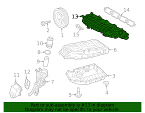 Коллектор впускной Porsche Macan 17-18 2.0T