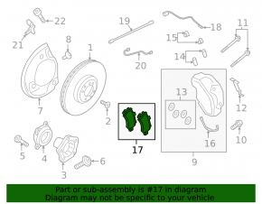 Plăcuțe de frână față (4 buc.) (set) Porsche Cayenne 19-23 16mm