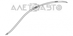 Накладка крыши правая Mercedes CLA 14-19 черн глянец