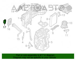 Клапан печки кондиционера Mercedes GLA 14-20