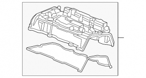 Крышка клапанная Honda Civic X FC 16-21 K20C2 2.0