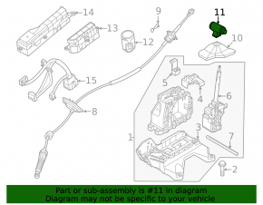Ручка КПП Kia Niro 23-26 HEV кожа черная, 2 части