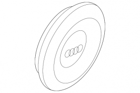 Центральный колпачок на диск Audi Q3 8U 15-18 68/56мм