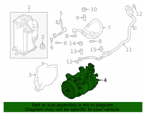 Компрессор кондиционера BMW X5 G05 21-23 3.0T