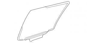 Стекло двери задней левой Lexus RX300 RX330 RX350 RX400h 04-08