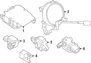 Модуль srs airbag компьютер подушек безопасности Nissan Rogue 14-16