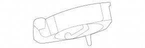 Корпус лючка бензобака Mercedes W167 GLE 350 450 20-26