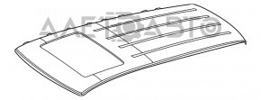 Крыша металл Mercedes W167 GLE 350 450 20-26 под панораму