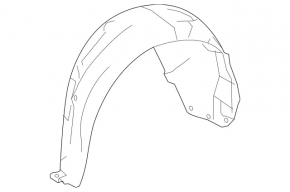 Protecție aripă spate dreapta Mercedes Clasa S W222 63/65 AMG 17-20 coupe, pachet AMG
