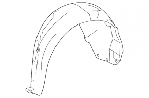 Protecție aripă spate dreapta Mercedes Clasa S W222 63/65 AMG 17-20 coupe, pachet AMG