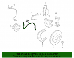 Шланг тормозной передний левый BMW X1 E84 13-15 AWD
