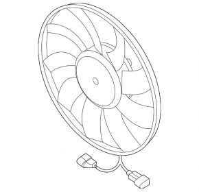Ventilator stanga Audi Q3 F3 19-22 2.0T 350mm