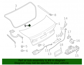 Предупреждающий динамик двери багажника BMW X3 G01 18-21