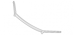 Уплотнитель капота на бампере BMW X1 F48 16-22