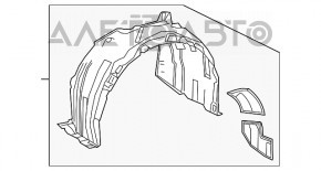 Căptușeală aripă dreapta față Toyota Camry v70 18-24 SE/XSE
