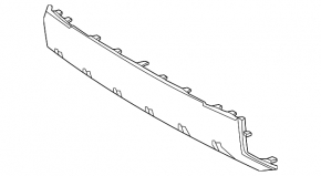 Накладка губы переднего бампера Toyota Tundra 22-26 Limited, Platinum, SR, SR5, TRD Pro