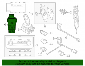 Кнопка паркинга BMW 5 G30 17-23 auto hold