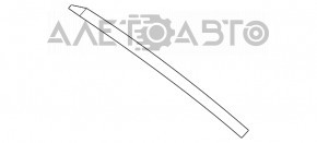 Накладка двери боковая задняя правая Lexus RX350 RX450h 16-22 задняя