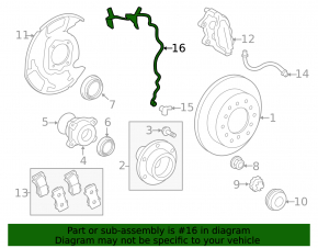 Провод датчика ABS задний левый Toyota Land Cruiser 08-21