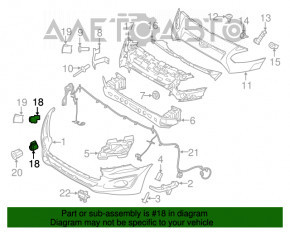 Senzor de parcare spate Ford Escape MK3 13- fără inel