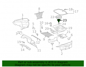 Крепление запасного колеса Mercedes W167 GLE 350 450 20-23
